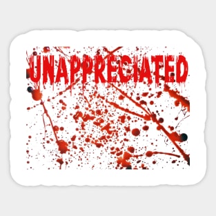 Bloody Sunday Unappreciated Sticker